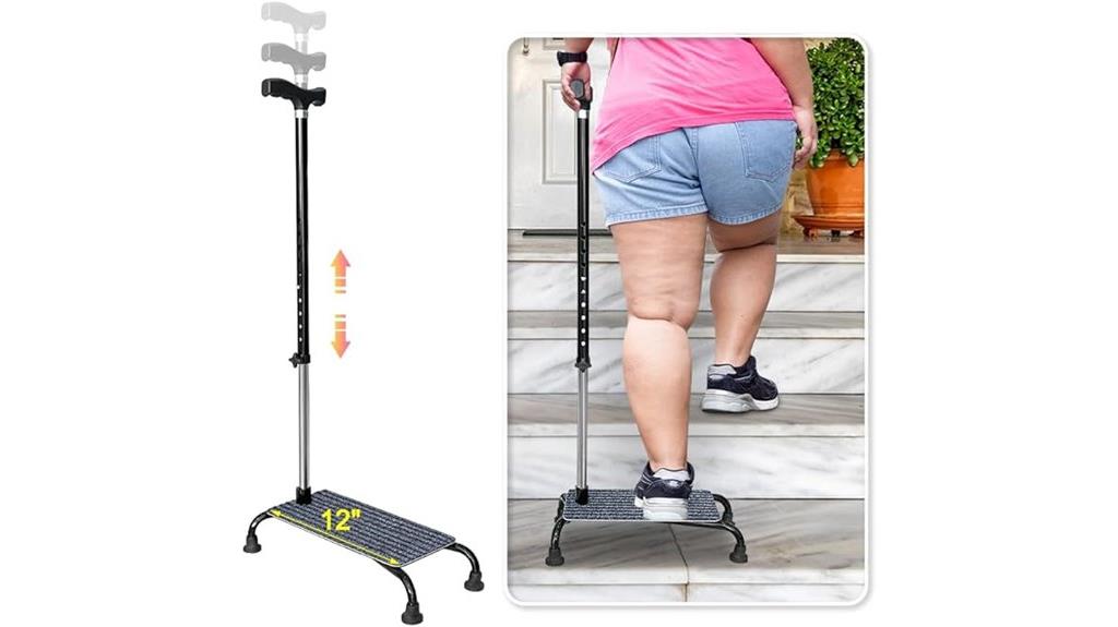 adjustable stair climbing cane