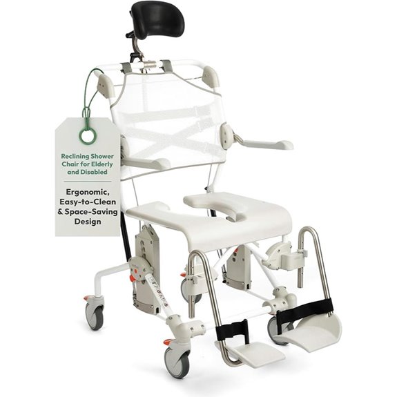 Etac Swift Mobil Tilt-2 Shower Chair with Adjustable Features