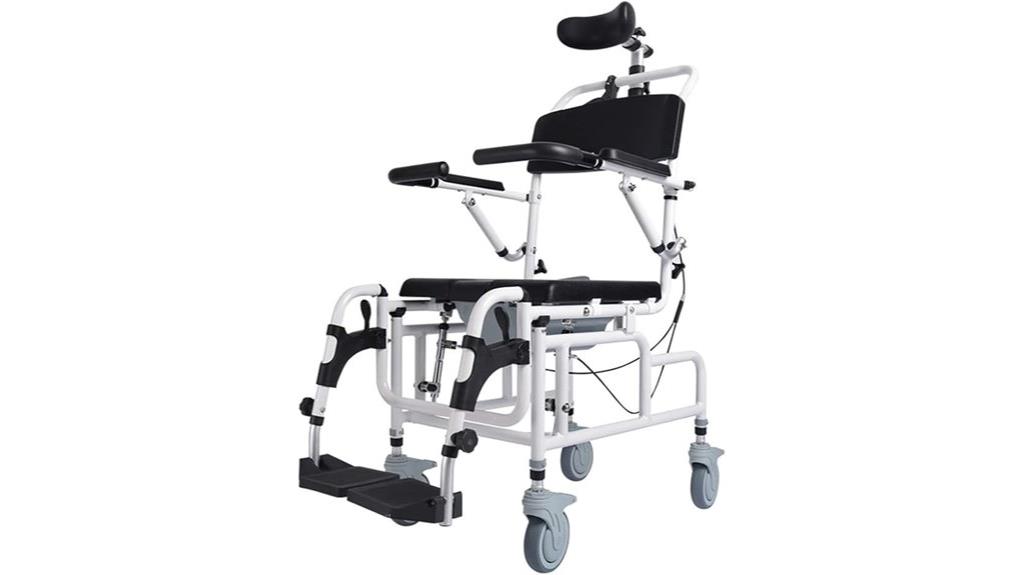 adjustable tilt shower chair