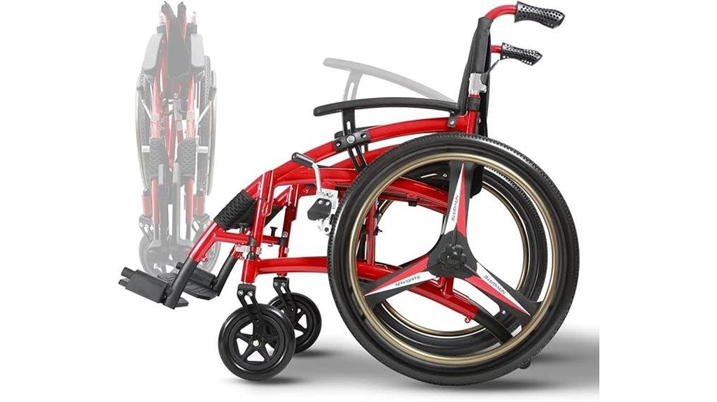 adult folding sports wheelchair