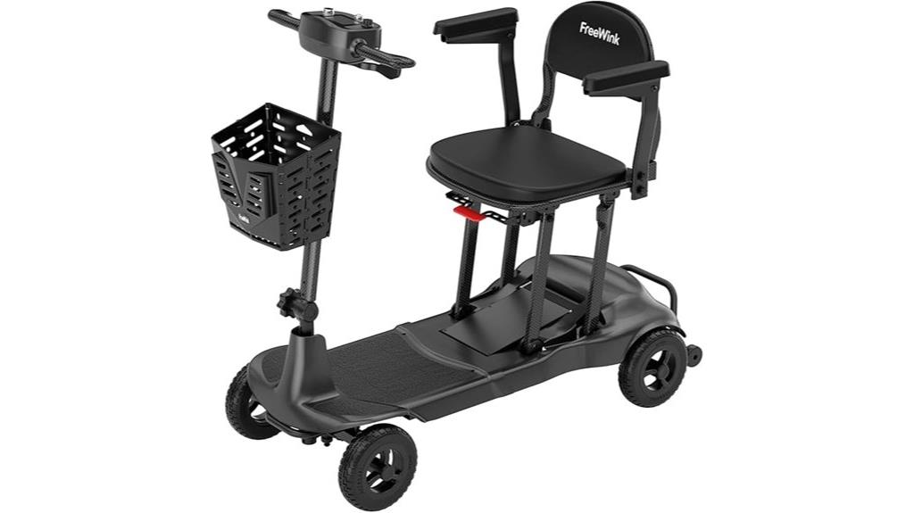 adult senior carbon black scooter