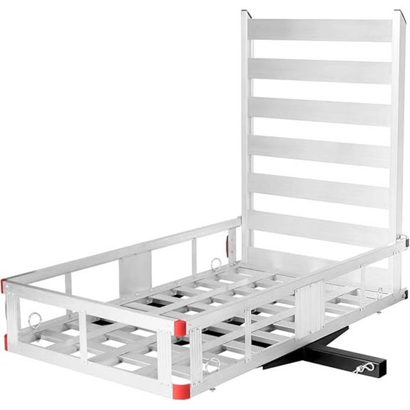 Goplus 50 Aluminum Hitch Cargo Carrier with Ramp