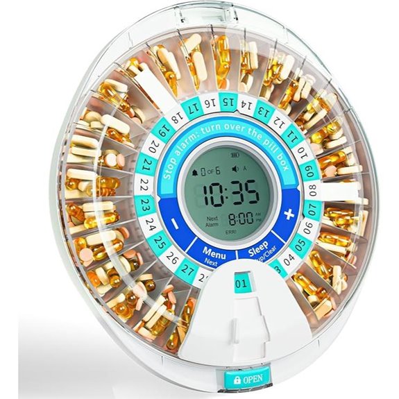 automatic pill dispenser alarm