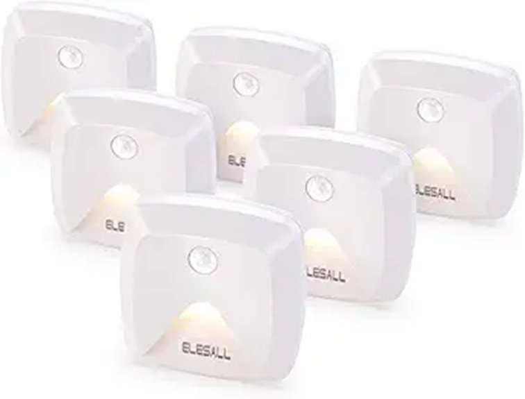 6-Pack Stick-On Motion Sensor LED Night Lights