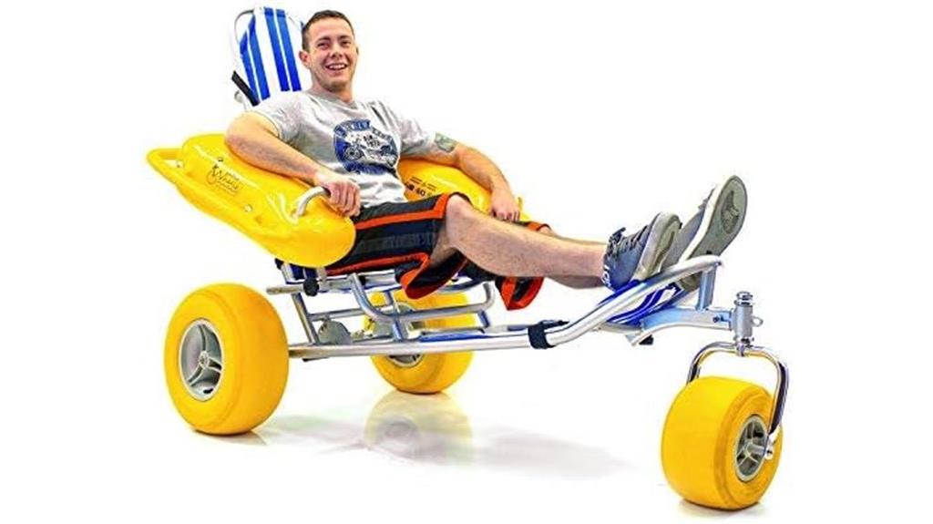 beach wheelchair with balloon tires