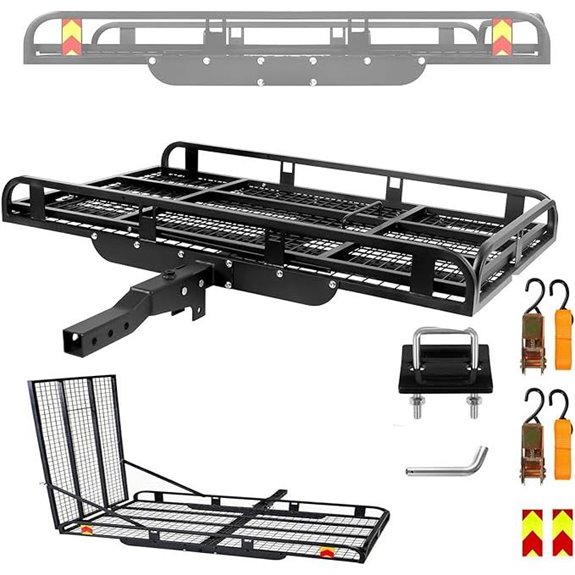 Folding Mobility Scooter Carrier with Ramp (Black)