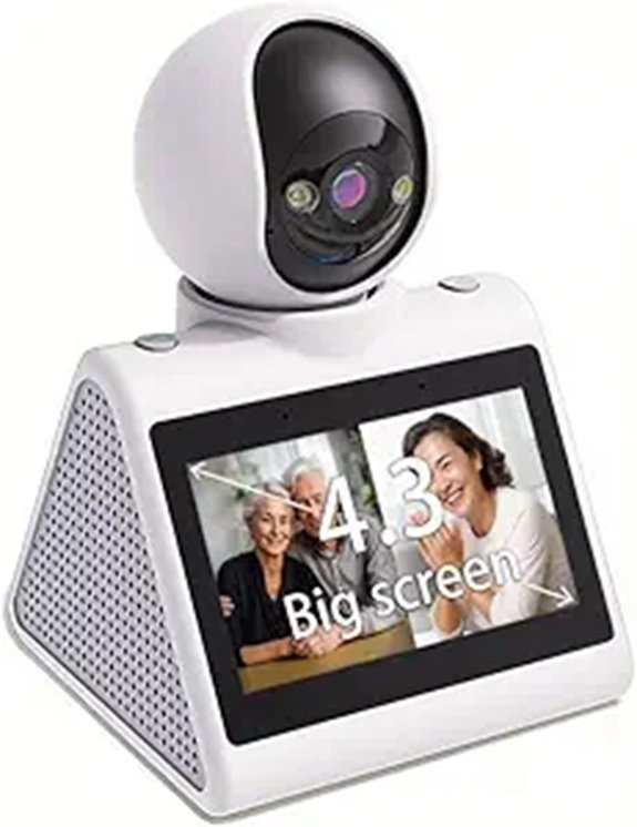 Home Security Camera with 4.3 Screen and Video Call