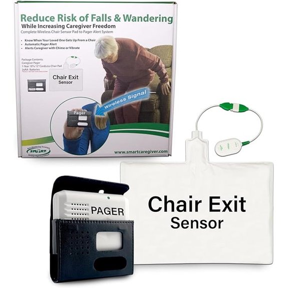 Smart Caregiver Chair Exit Alarm System with Pager