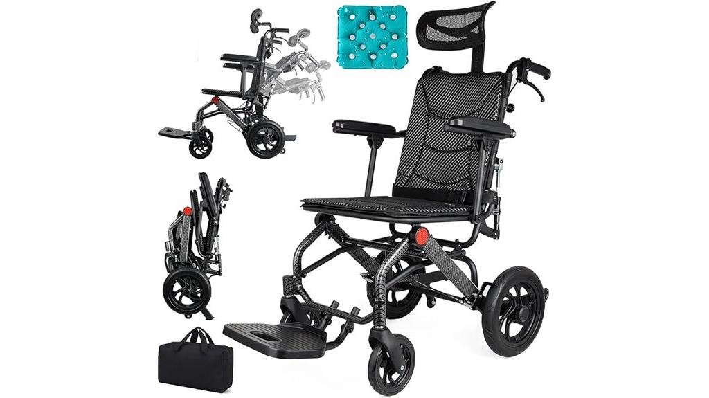 compact portable travel wheelchair