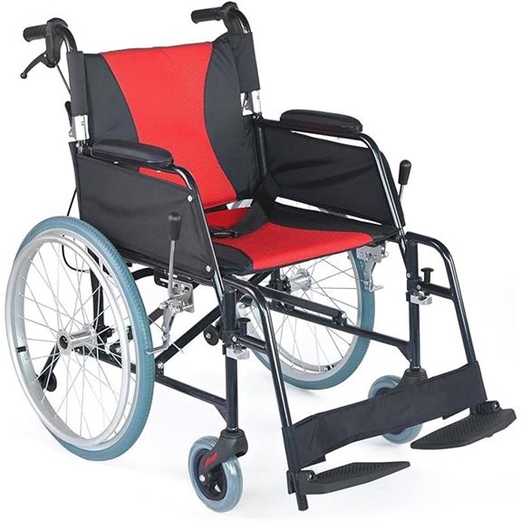 Ultra Lightweight Foldable Wheelchair with Accessories