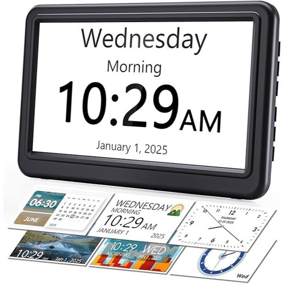 ROCAM Dementia Clock for Seniors with Alarms
