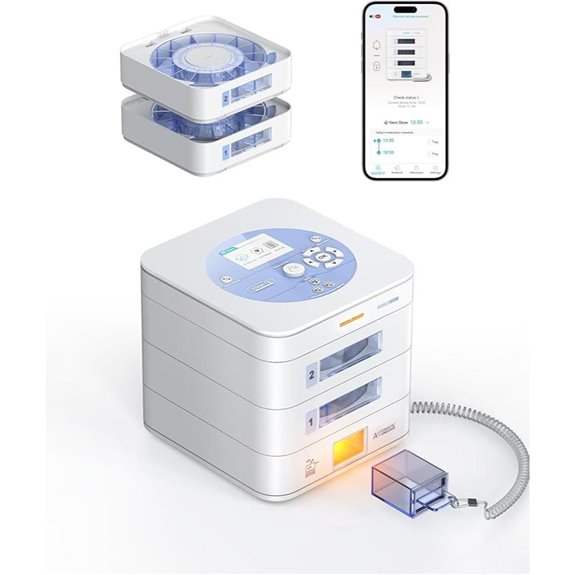 28-Day Digital Pill Dispenser with App & Lock