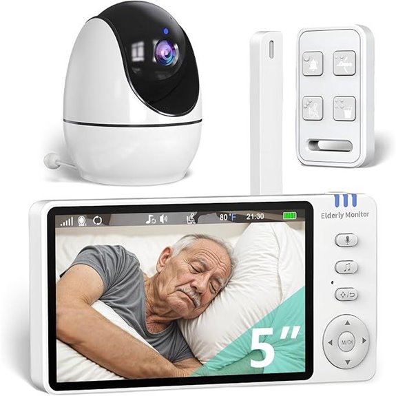 Elderly Video Monitor with Camera and Two-Way Audio