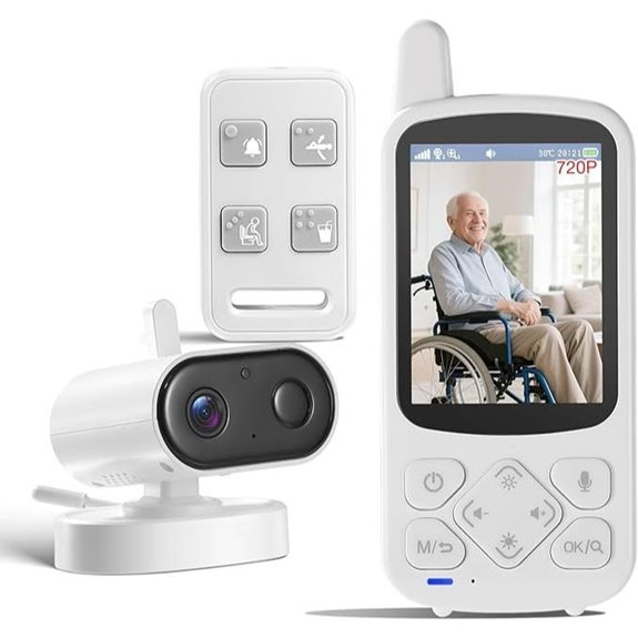 Elderly Monitor with Camera Two-Way Audio Call Button