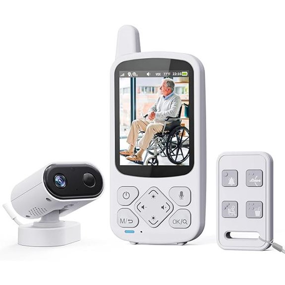 Elderly Monitor with Camera Audio Call Button