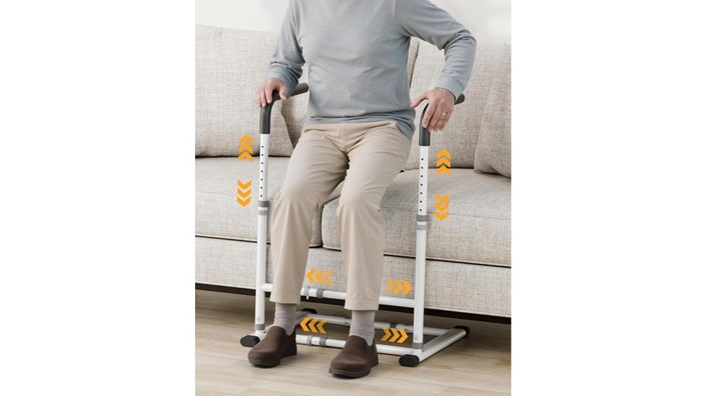 elderly white couch assist