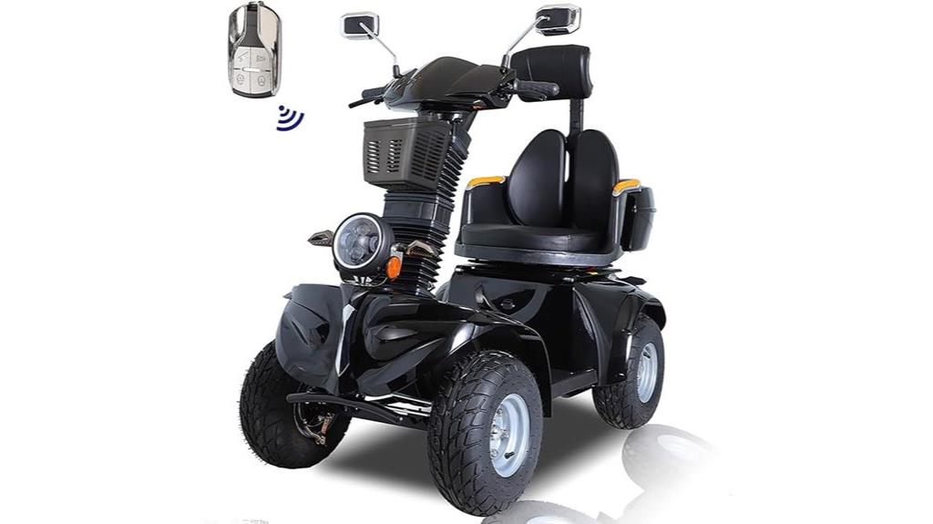 electric black senior scooter