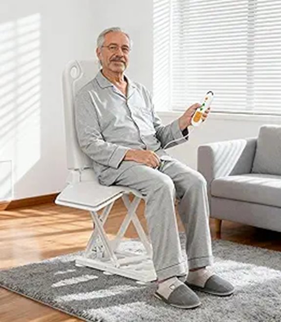 2-in-1 Electric Chair Lift for Elderly and Bathroom