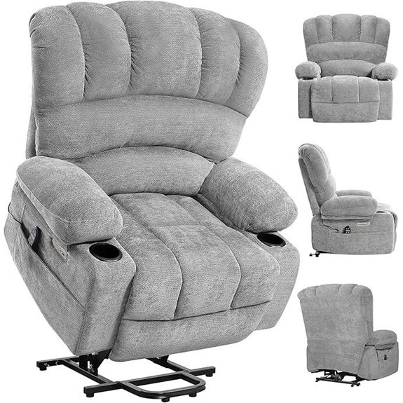 DURASPACE Electric Lift Recliner with Massage and Heat
