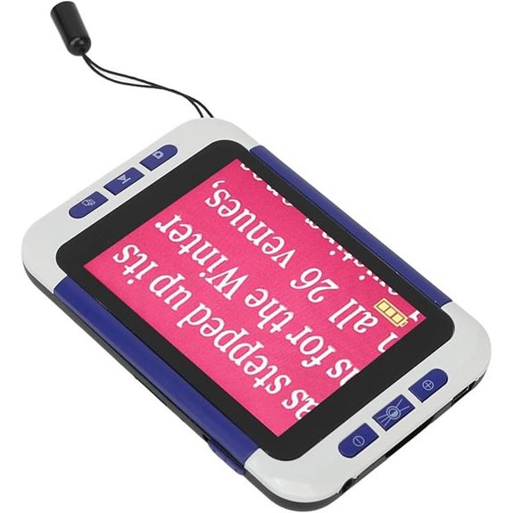 Electronic Reading Aid with Magnification and TV Connect