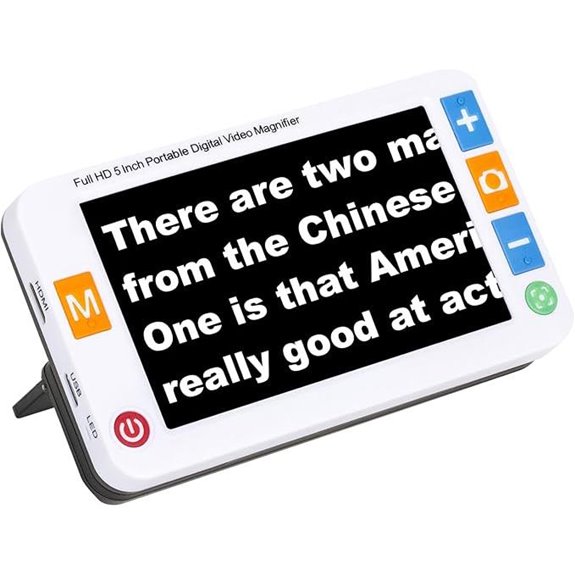 Low Vision Electronic Video Magnifier for Visually Impaired