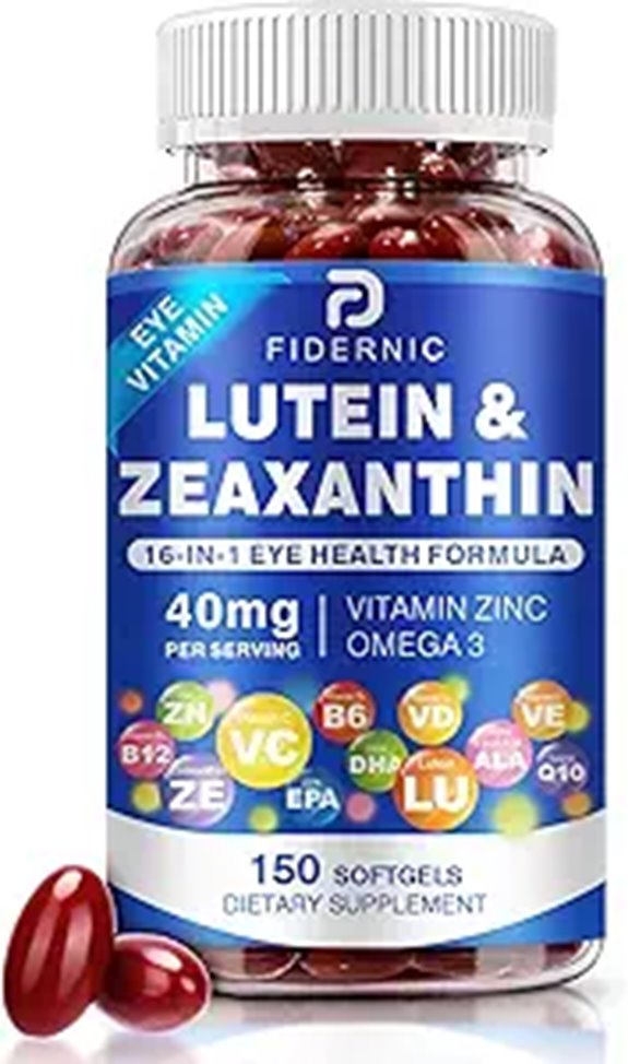 Lutein & Zeaxanthin Eye Vitamins with Zinc & CoQ10