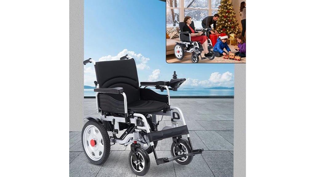 foldable all terrain electric wheelchair