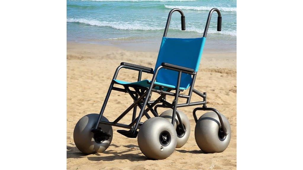 foldable beach wheelchair