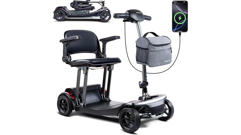 foldable long range senior scooter