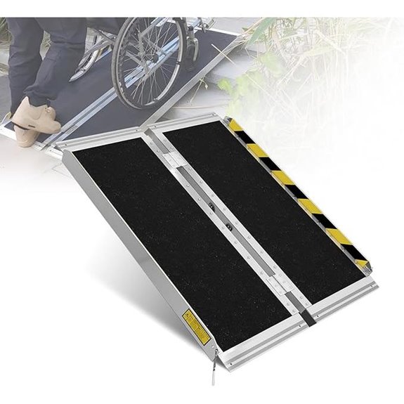 Portable Aluminum Wheelchair Ramp 3FT Non-Slip Foldable