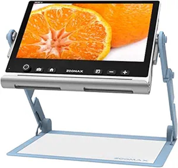 Zoomax Snow 12 Foldable Video Magnifier with OCR