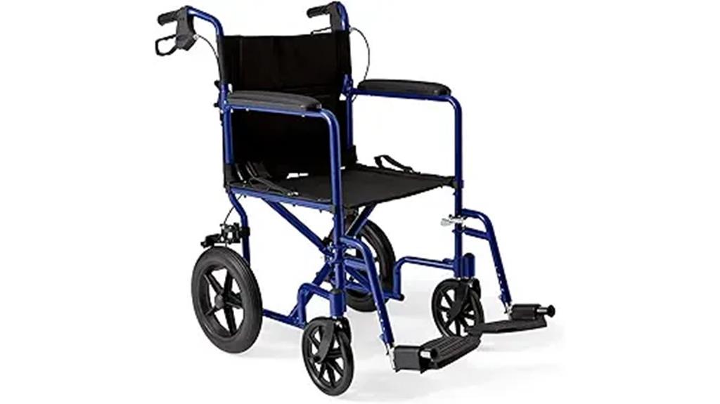 foldable wheelchair with handbrakes