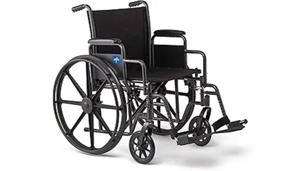 foldable wheelchair with swing arm