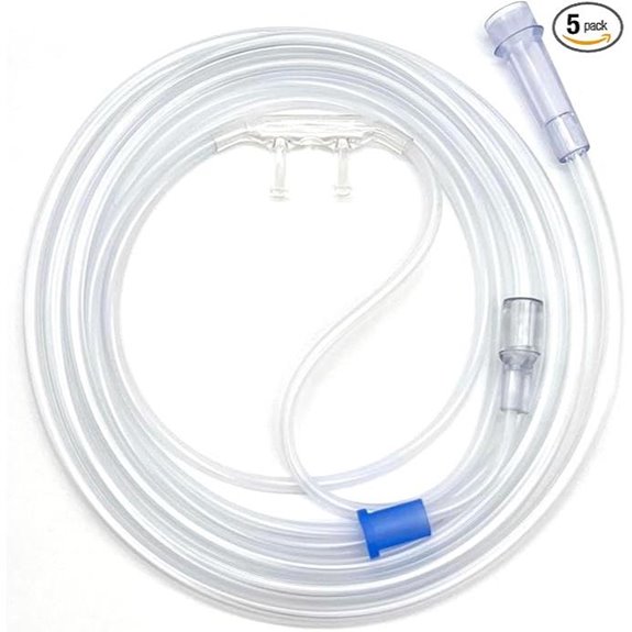 ResOne 4ft Soft Adult Oxygen Nasal Cannula 5-Pack