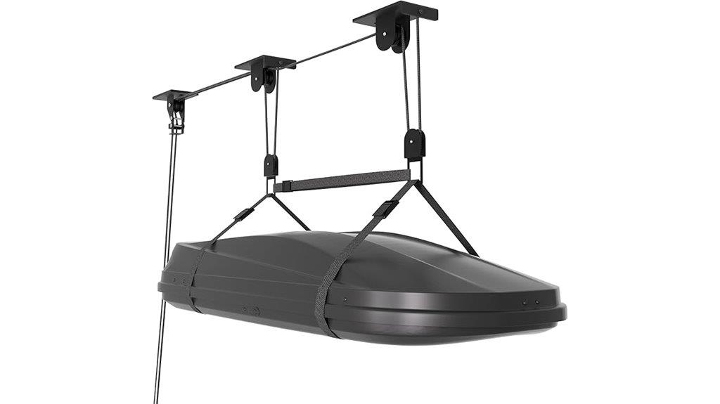 garage cargo pulley system