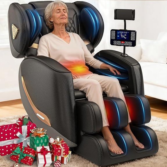 Upgraded Full Body Massage Chair with Heat & Bluetooth