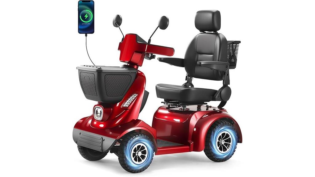 heavy duty 4 wheel scooter