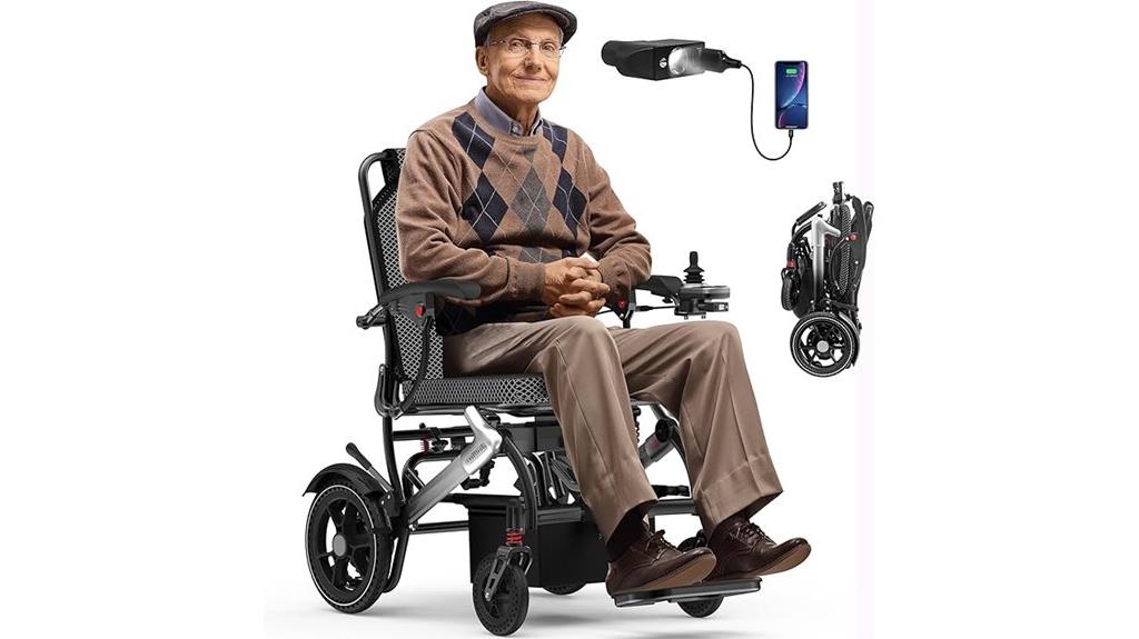 heavy duty foldable electric wheelchair