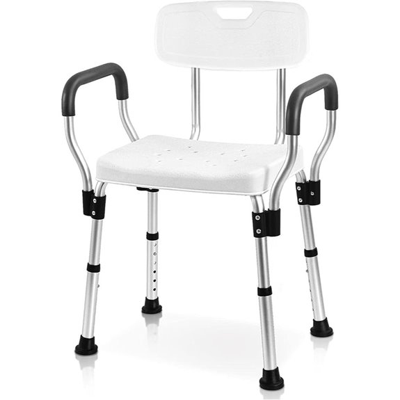 Sangohe Heavy Duty Shower Chair with Arms