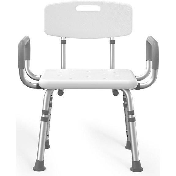 HOMLAND Heavy Duty Shower Chair with Arms and Back