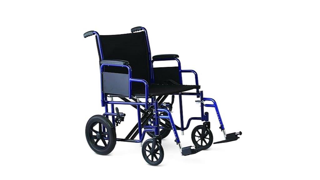 heavy duty transport wheelchair