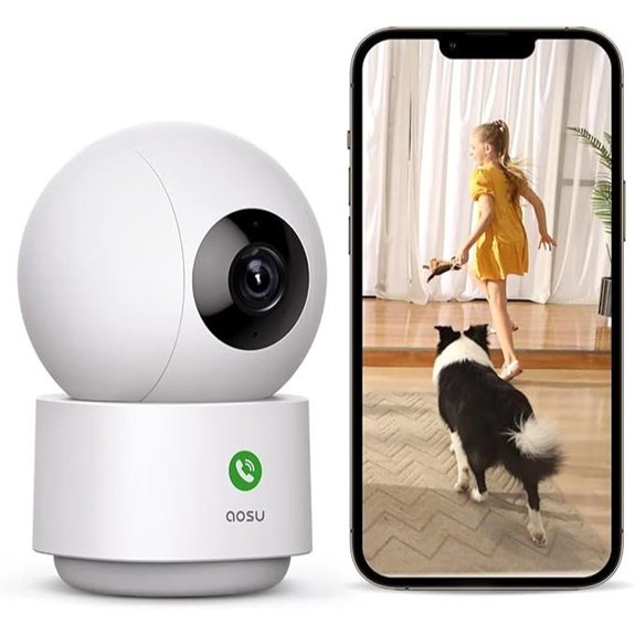 aosu 2K Indoor Security Camera with Night Vision