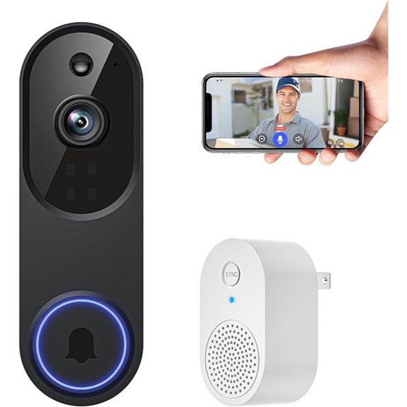 1080p Wireless Video Doorbell with Night Vision