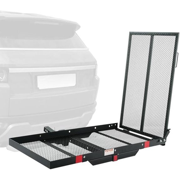 VEVOR Hitch Cargo Carrier & Ramp 500LBS Capacity