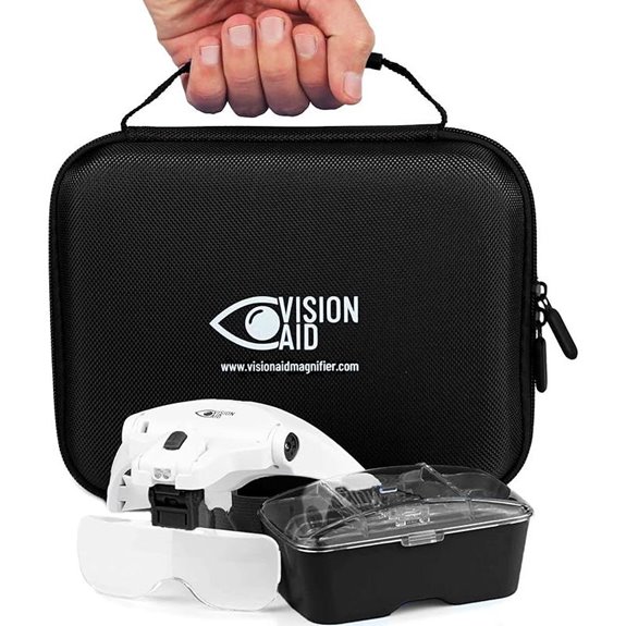 Vision Aid Illuminated Hands-Free Magnifier Glasses