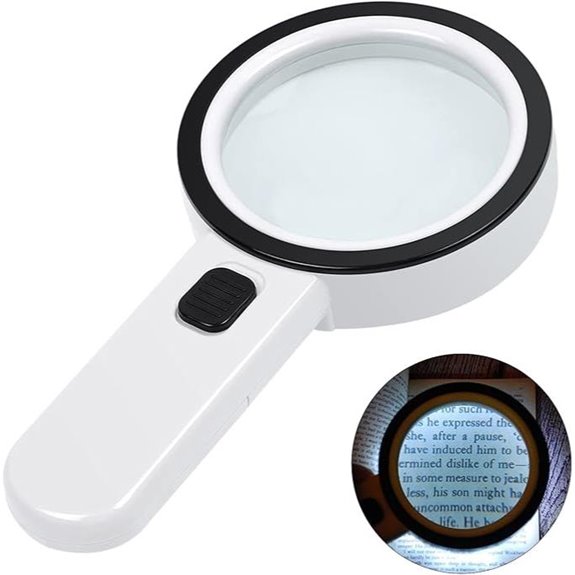 AIXPI Lighted Magnifying Glass for Reading and Inspection