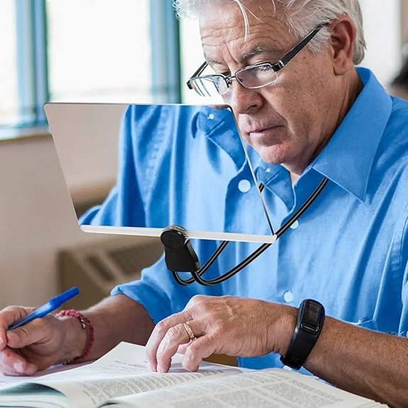 Large Hands-Free Magnifying Glass for Reading and Repair