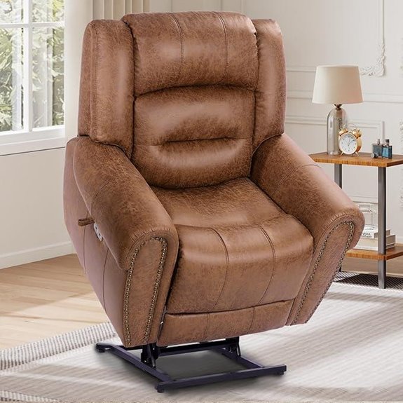 EONIX Large Power Lift Recliner with Heat & Massage