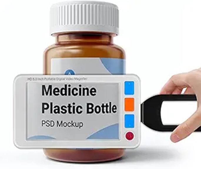 5.0 Inch Digital Magnifier with 3X-48X Zoom