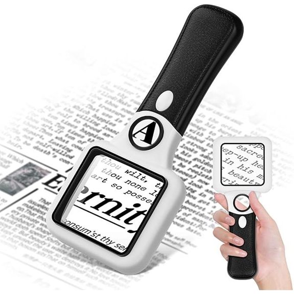 Lighted Handheld Magnifier with LED for Reading